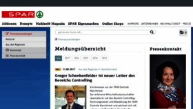 What Presse.spar.at website looked like in 2017 (6 years ago)