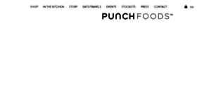 What Punchfoods.com website looked like in 2017 (6 years ago)