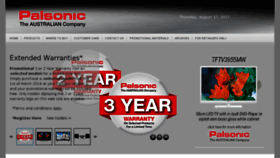 What Palsonic.com.au website looked like in 2017 (6 years ago)