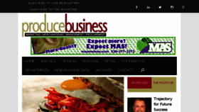 What Producebusiness.com website looked like in 2017 (6 years ago)