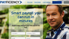 What Payficiency.com website looked like in 2017 (6 years ago)