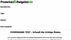 What Powerbank-ratgeber.de website looked like in 2017 (6 years ago)