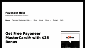 What Payoneerhelp.com website looked like in 2017 (6 years ago)