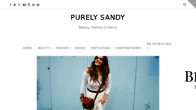 What Purelysandy.com website looked like in 2017 (6 years ago)