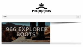 What Pikebrothers.net website looked like in 2017 (6 years ago)