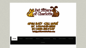 What Petsittersofcharlotte.com website looked like in 2017 (6 years ago)