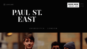 What Paulsteast.com website looked like in 2017 (6 years ago)