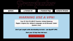 What Proxybunker.online website looked like in 2017 (6 years ago)