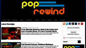 What Poprewind.com website looked like in 2017 (6 years ago)