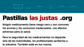What Pastillaslasjustas.org website looked like in 2017 (6 years ago)
