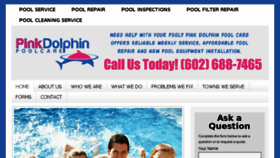 What Pinkdolphinpoolcare.com website looked like in 2017 (6 years ago)