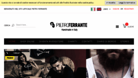 What Pietroferrante.com website looked like in 2017 (6 years ago)