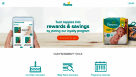 What Pampers.co.uk website looked like in 2017 (6 years ago)