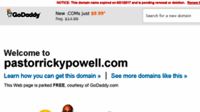 What Pastorrickypowell.com website looked like in 2017 (6 years ago)