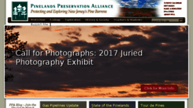 What Pinelandsalliance.org website looked like in 2017 (6 years ago)