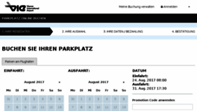 What Parking.viennaairport.com website looked like in 2017 (6 years ago)