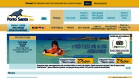 What Portosantoline.pt website looked like in 2017 (6 years ago)