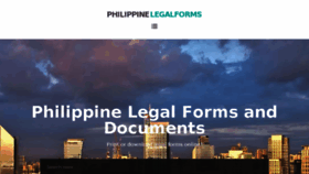 What Philippinelegalforms.com website looked like in 2017 (6 years ago)