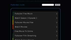 What Putlocker.rocks website looked like in 2017 (6 years ago)