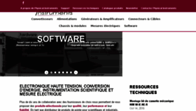 What Physical-instruments.fr website looked like in 2017 (6 years ago)