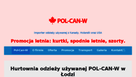 What Pol-can-w.pl website looked like in 2017 (6 years ago)