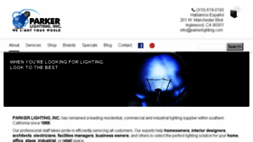 What Parkerlighting.com website looked like in 2017 (6 years ago)