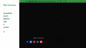 What Paulkortman.com website looked like in 2017 (6 years ago)