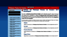 What Palenquefiestasdeoctubre.com website looked like in 2017 (6 years ago)