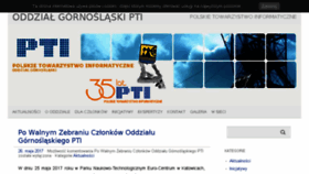 What Pti.katowice.pl website looked like in 2017 (6 years ago)