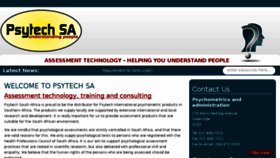 What Psytech.co.za website looked like in 2017 (6 years ago)