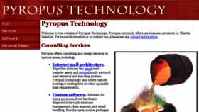 What Pyropus.ca website looked like in 2017 (6 years ago)