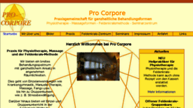 What Procorpore.eu website looked like in 2017 (6 years ago)