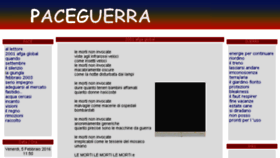 What Paceguerra.it website looked like in 2017 (6 years ago)