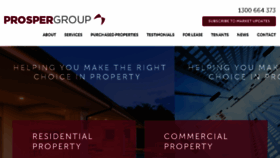 What Prospergroup.com.au website looked like in 2017 (6 years ago)
