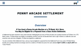 What Pennyarcadesettlement.com website looked like in 2017 (6 years ago)