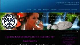 What Pierre-eau-vive.com website looked like in 2017 (9 years ago)