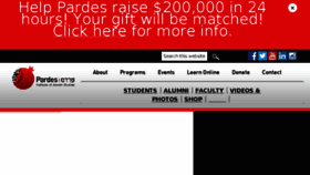 What Pardes.org website looked like in 2017 (6 years ago)