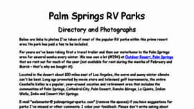 What Palmspringsrvparks.com website looked like in 2017 (6 years ago)