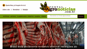 What Portalagronoticias.com.br website looked like in 2017 (6 years ago)