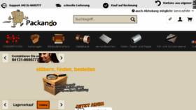 What Packando.de website looked like in 2017 (6 years ago)