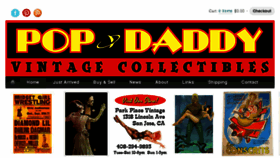 What Popdaddyvintage.com website looked like in 2017 (6 years ago)