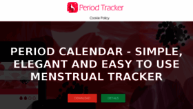 What Period-tracker.com website looked like in 2017 (6 years ago)