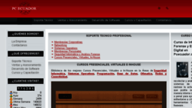 What Pcecuador.com website looked like in 2017 (6 years ago)