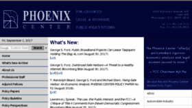 What Phoenix-center.org website looked like in 2017 (6 years ago)