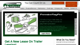 What Premiertrailerleasing.com website looked like in 2017 (6 years ago)