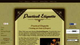 What Practicaletiquette.com website looked like in 2017 (6 years ago)