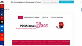What Pinkmamasplace.com website looked like in 2017 (6 years ago)