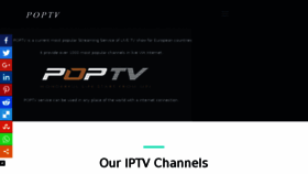 What Poptvbox.com website looked like in 2017 (6 years ago)