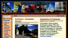 What Photographyintro.com website looked like in 2017 (6 years ago)
