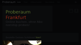 What Proberaum.de website looked like in 2017 (6 years ago)